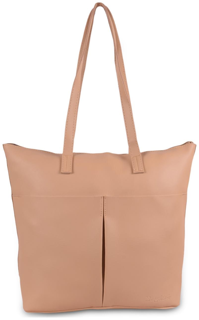 

Bagkok Women Solid PU - Tote Bag Beige