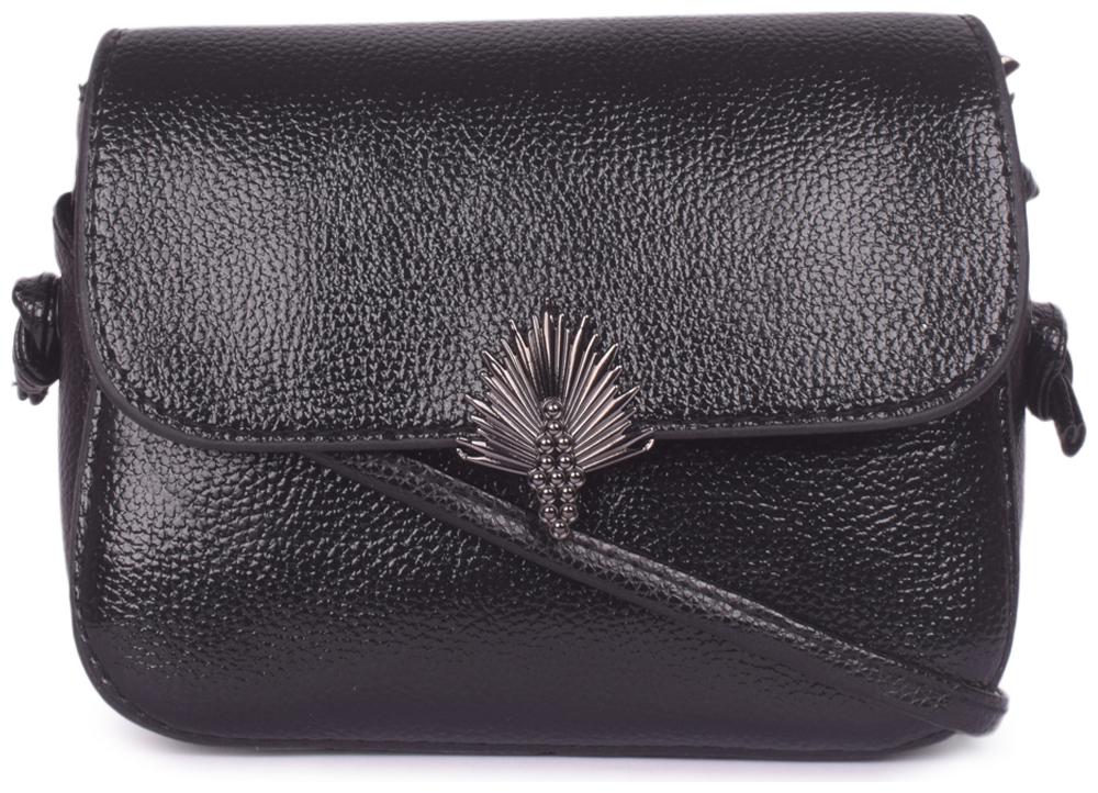 

Bagkok Black PU Solid Sling Bag
