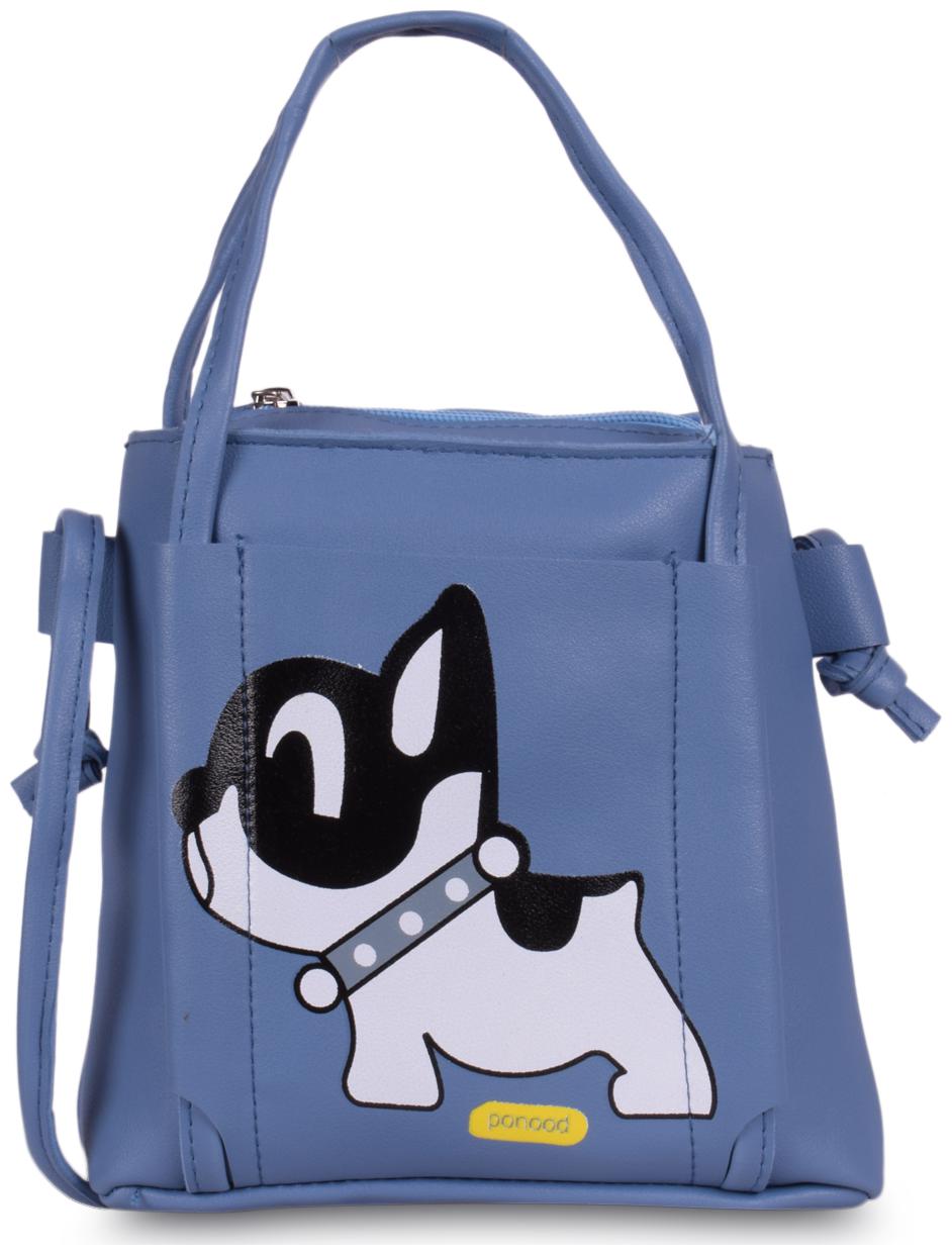 

Bagkok Blue PU Solid Crossbody Bag
