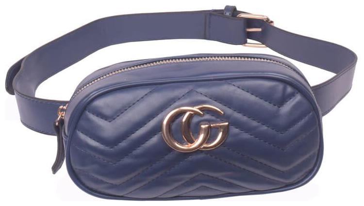 

Bagkok Blue PU Waist Pouch