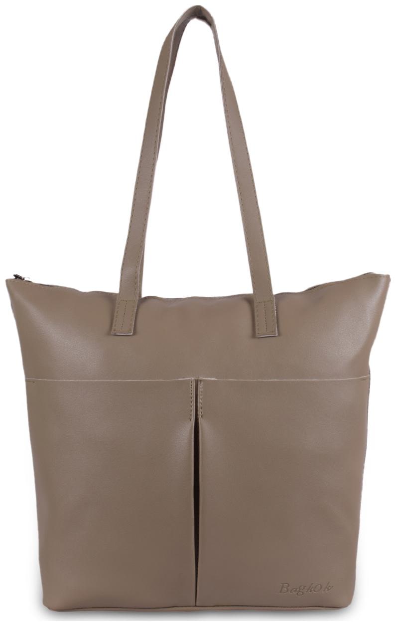 

Bagkok Women Solid PU - Tote Bag Grey