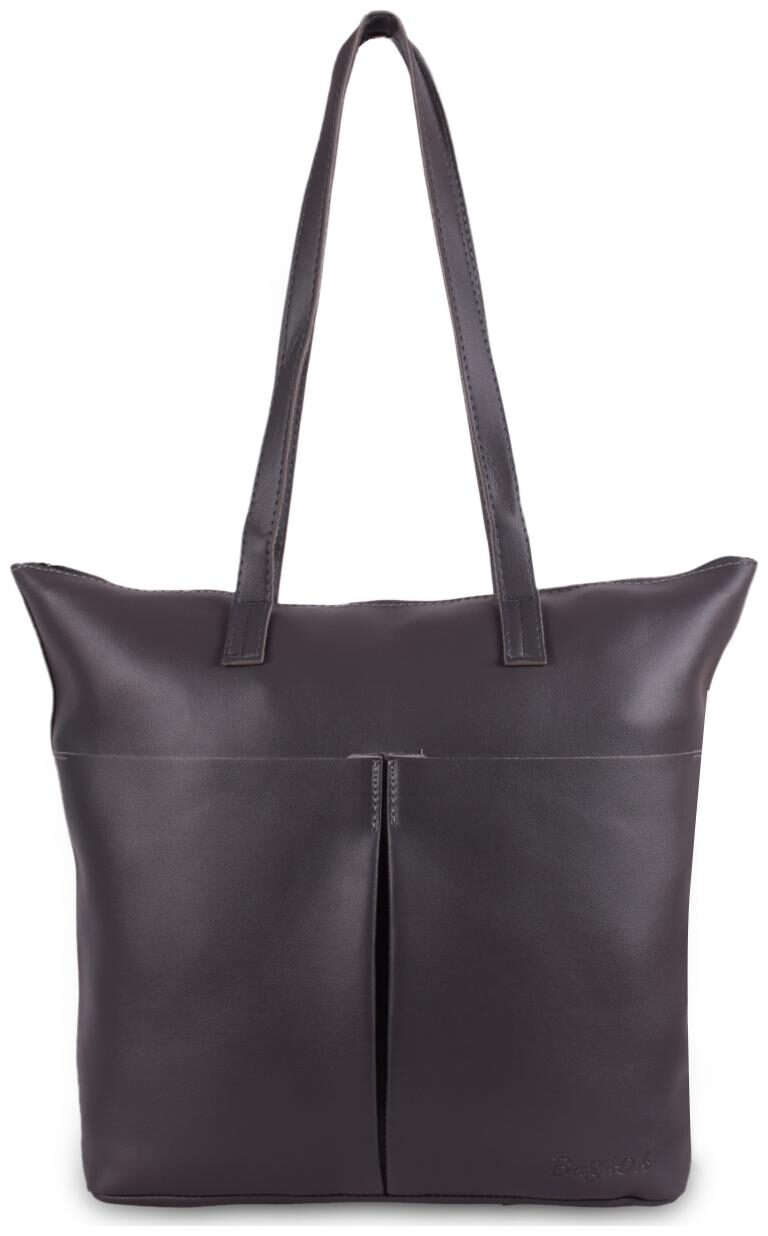 

Bagkok Women Solid PU - Tote Bag Grey