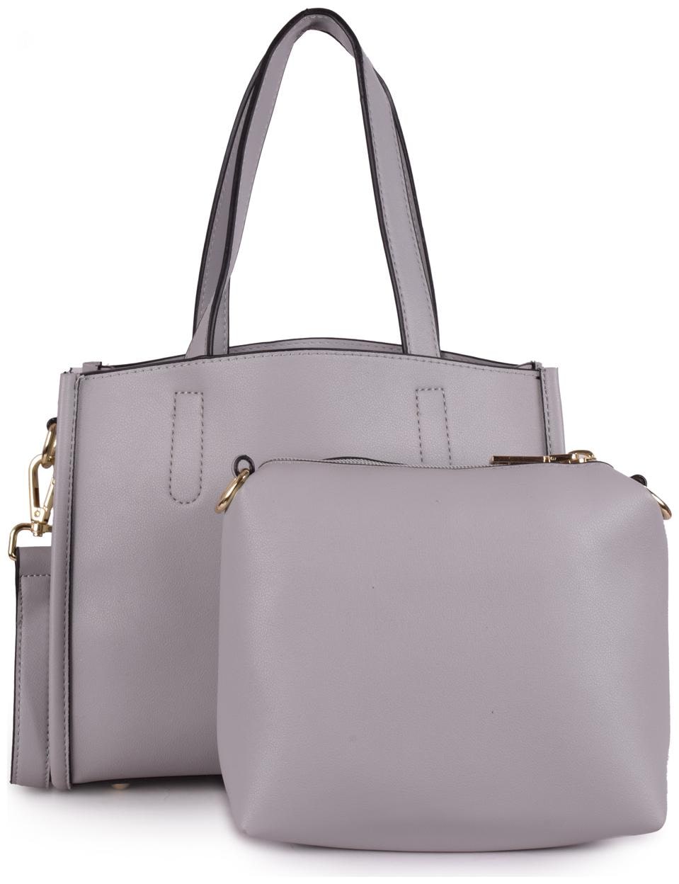 

Bagkok Grey PU Satchel
