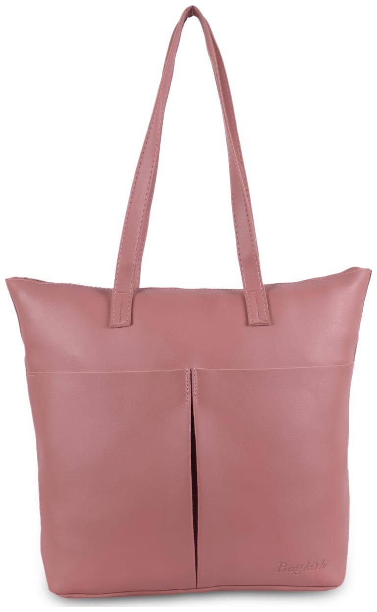 

Bagkok Women Solid PU - Tote Bag Pink