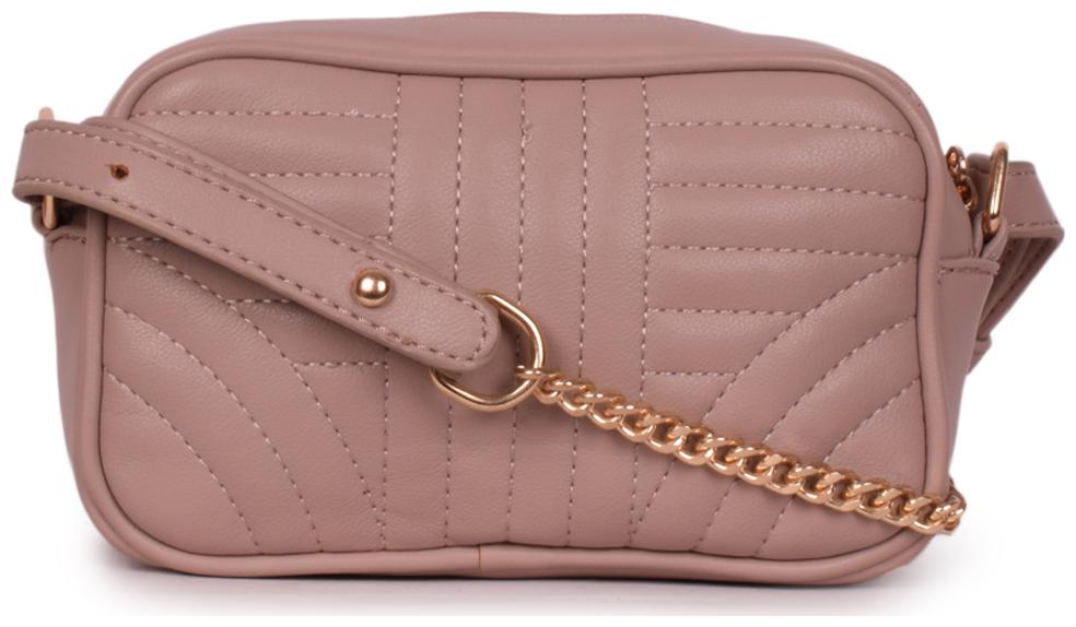 

Bagkok Beige PU Solid Sling Bag