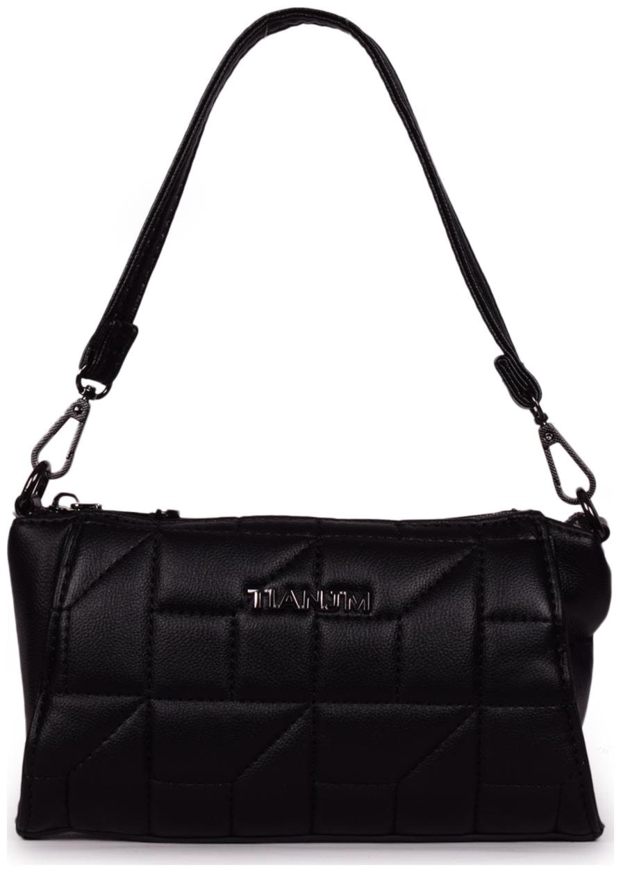 

Bagkok Black PU Solid Sling Bag