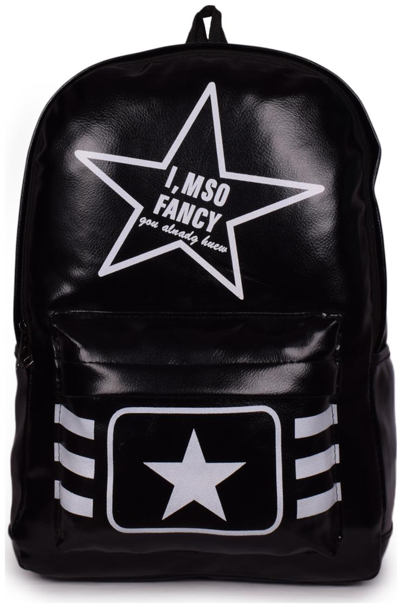 

Bagkok Black PU Backpack