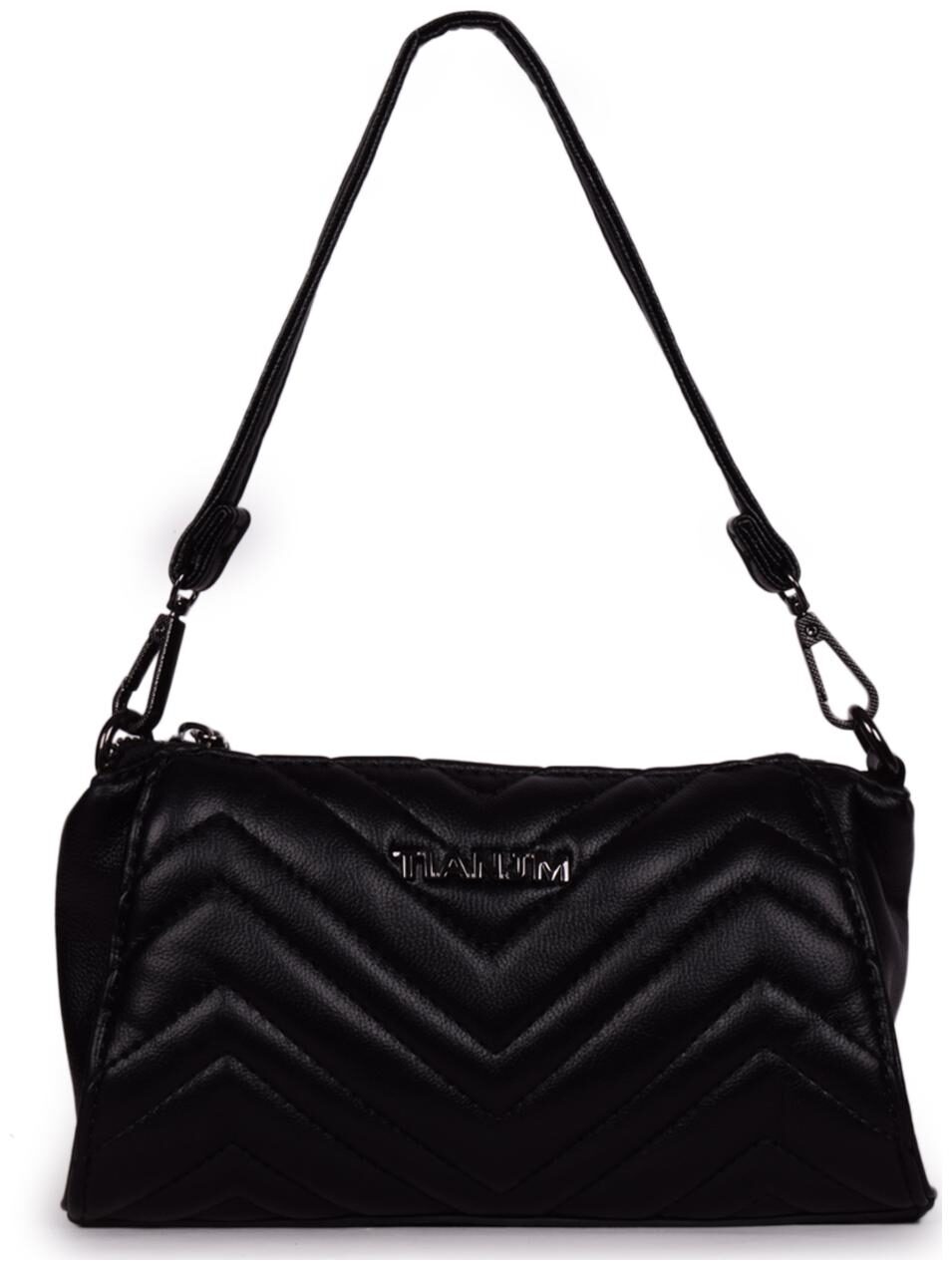 

Bagkok Black PU Solid Sling Bag