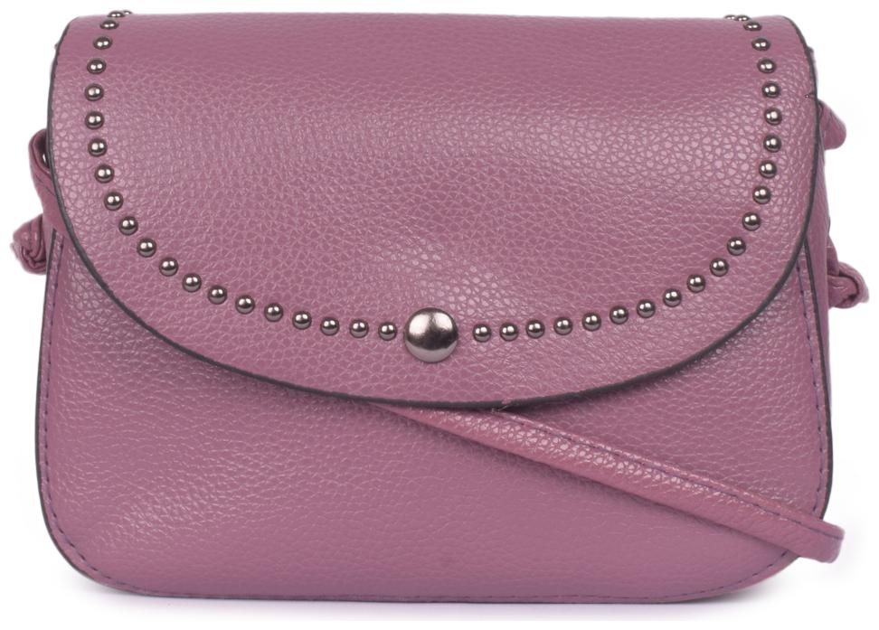 

Bagkok Purple PU Solid Sling Bag