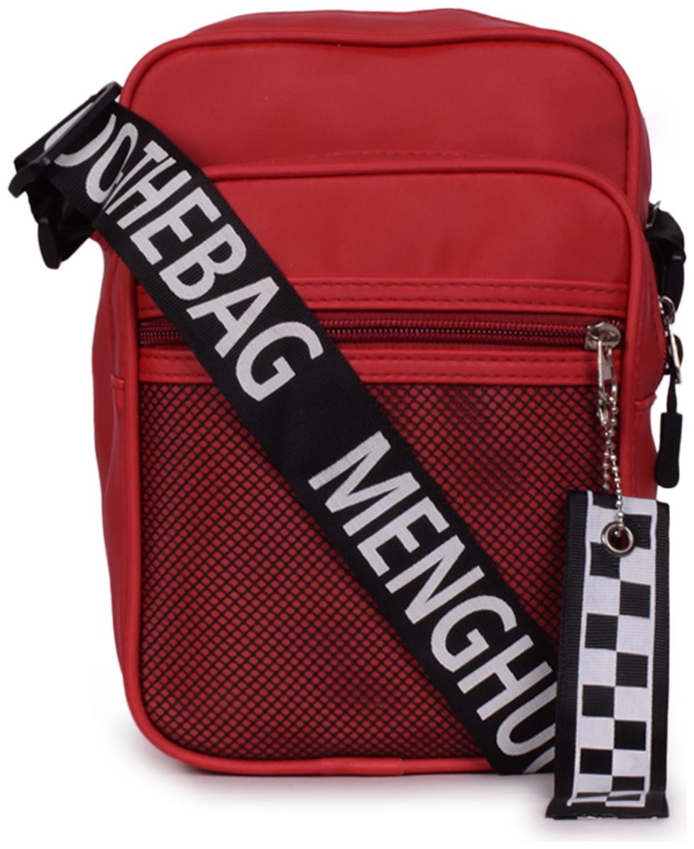 

Bagkok Red PU Solid Sling Bag