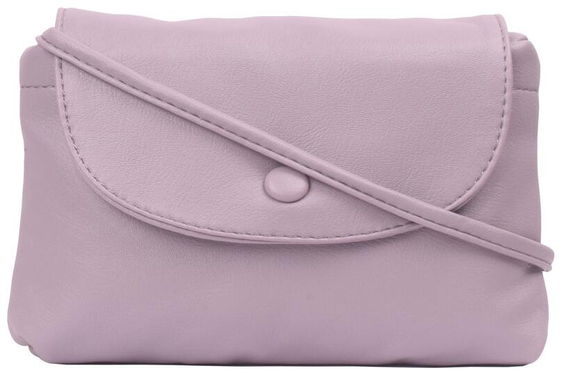 

Bagkok Pink PU Solid Crossbody Bag