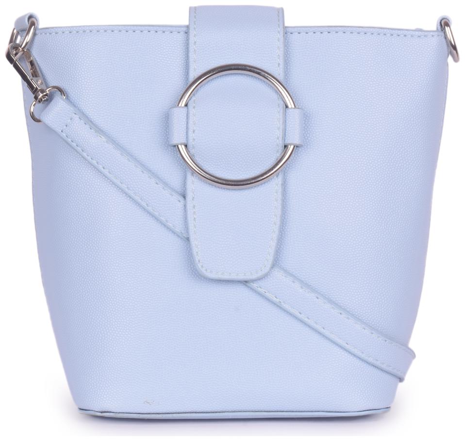 

Bagkok Blue PU Solid Sling Bag