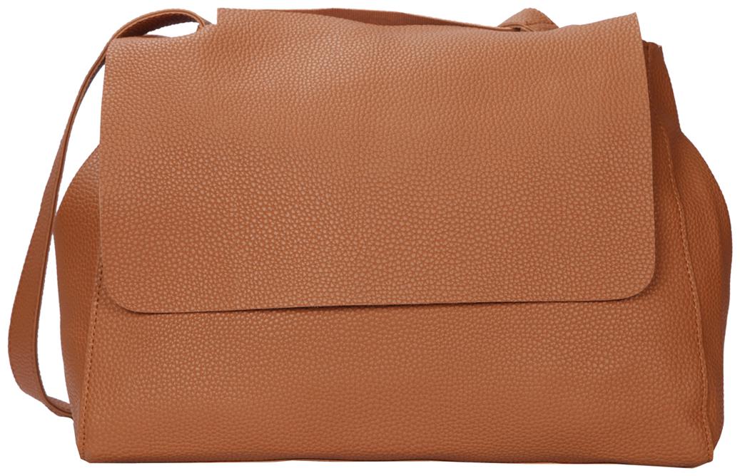 

Bagkok Tan PU Handheld Bag
