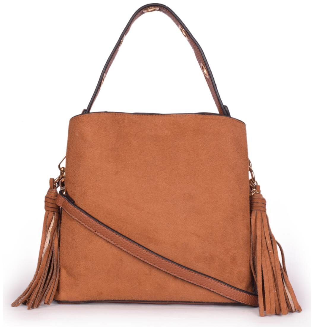

Bagkok Tan PU Handheld Bag