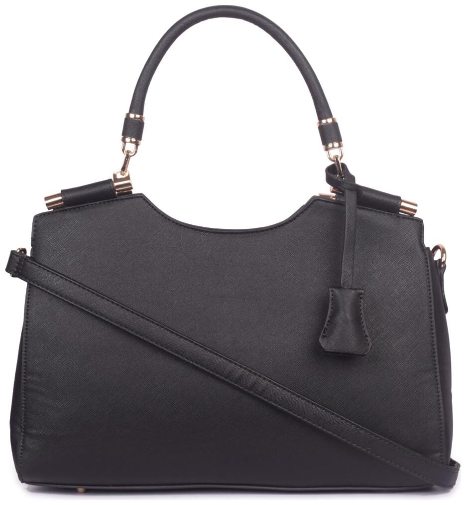 

Bagkok Black PU Satchel - Black PU Satchel