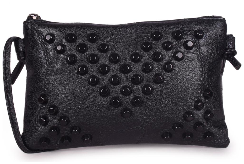 

Bagkok Black PU Solid Crossbody Bag