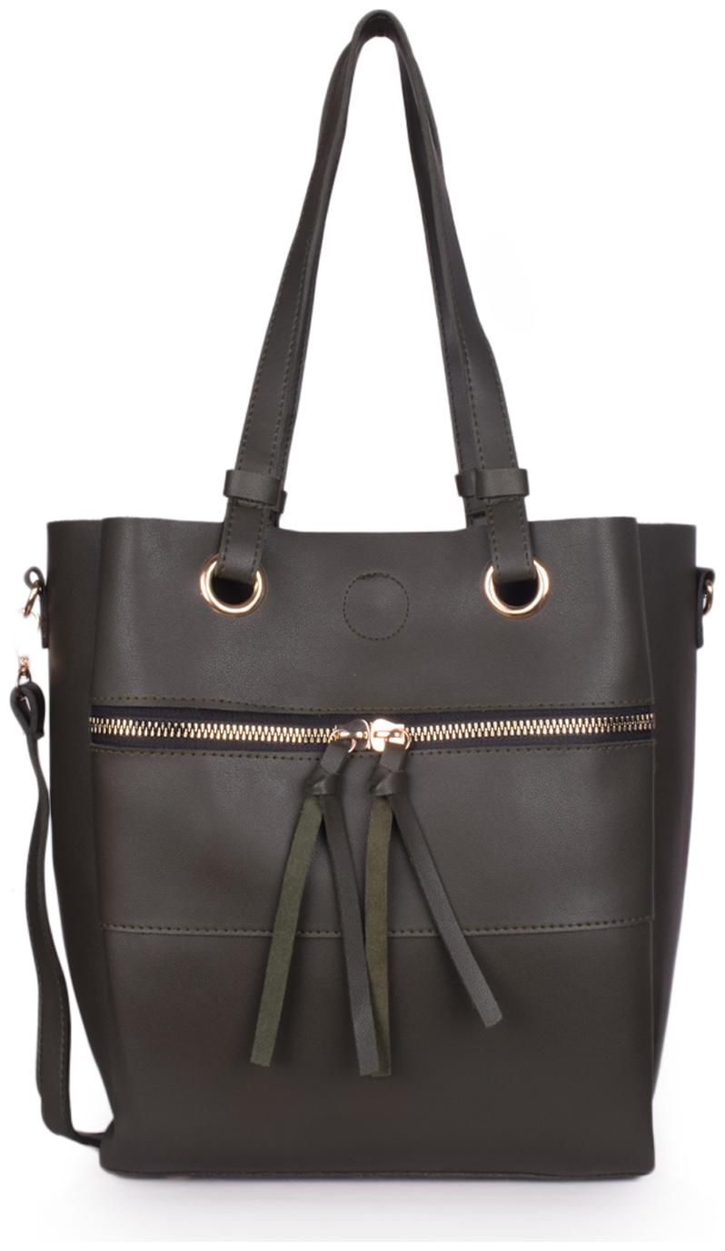 

Bagkok Green PU Handheld Bag