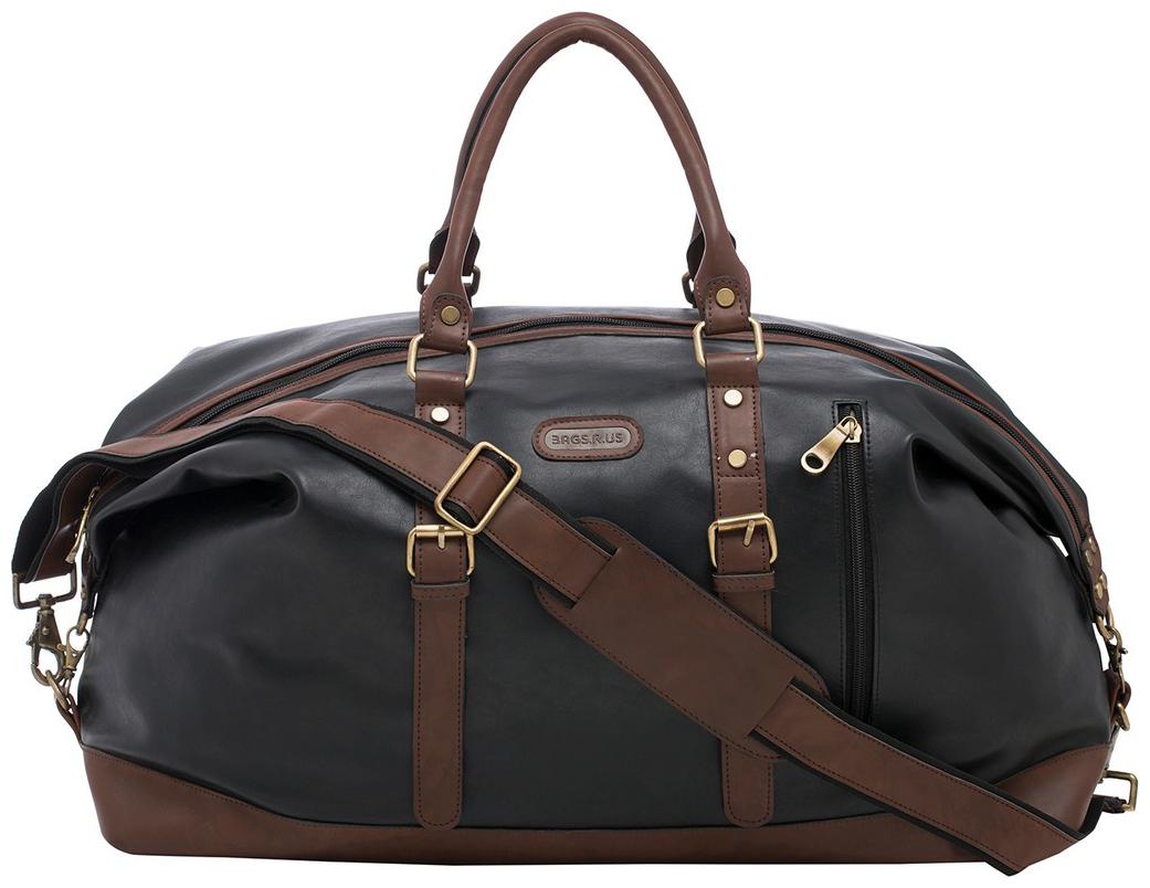 

BagsRus Faux leather Men Gym bag - Black