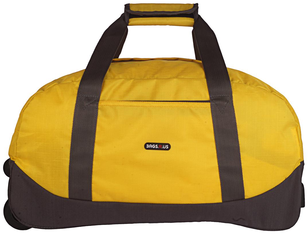 

BagsRUs Amaze Golden Yellow 34L Duffel Gym Tote Trolley Travel Bag (CA109FGY)