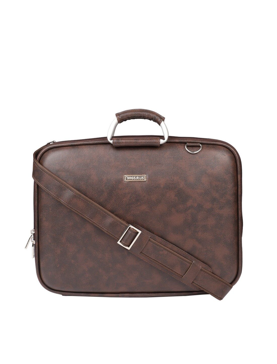 

BagsRus 17 inch Leatherette Unisex Executive Messenger Office (Brown) Laptop messenger bag Up to 16 inch Laptop