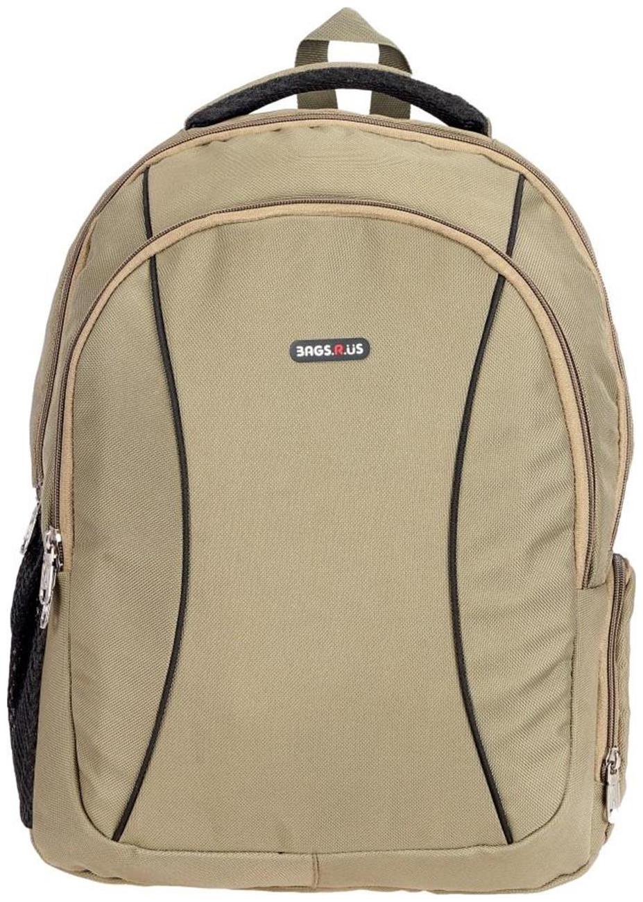 

BagsRus Beige Polyester Laptop Backpack