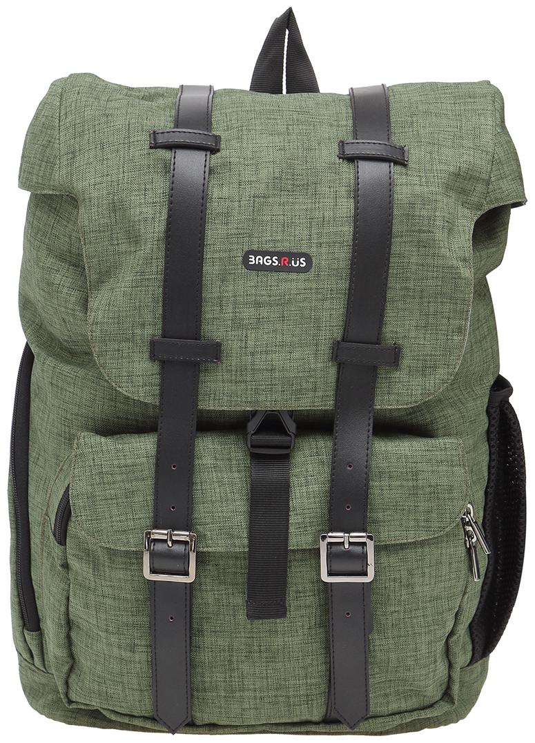 

BagsRus Green Polyester Backpack