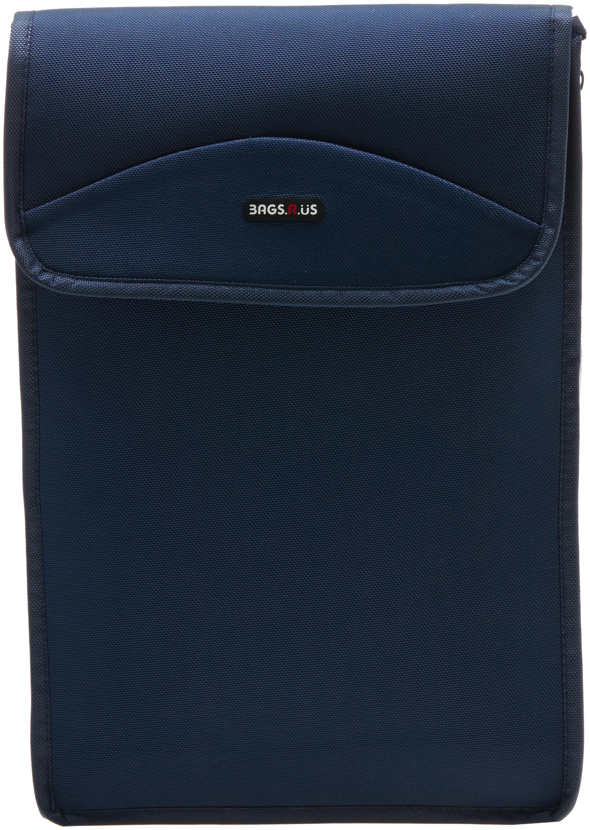 

BagsRUs Navy Blue Polyester Zipper Packing Shirt Cover with Free Folding Board