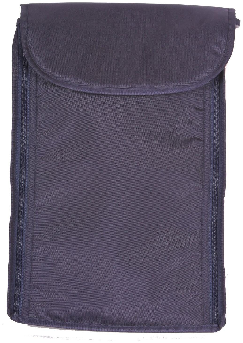 

BagsRUs Navy Blue Polyester Protective Shirt Packing Folder Cover with Zip Closure (SR101FNB)