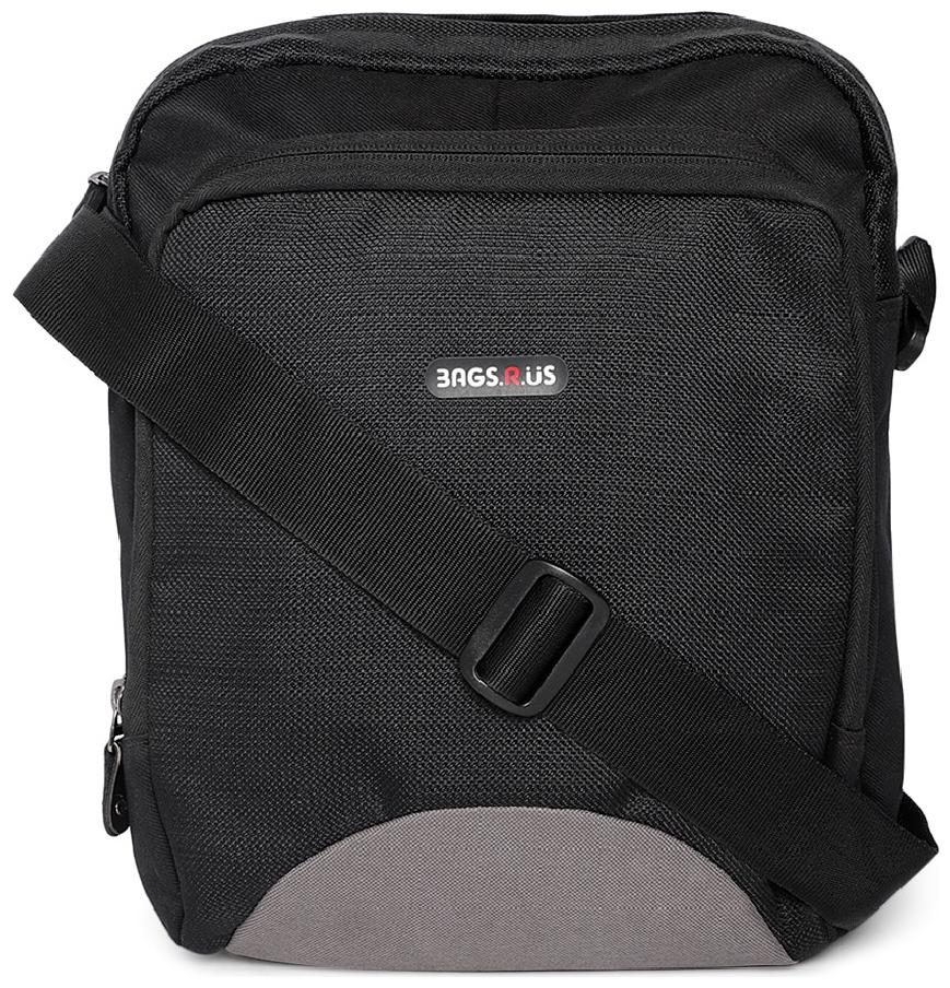 

BagsRUs Polyester 28 cms Black Messenger Sling Bag