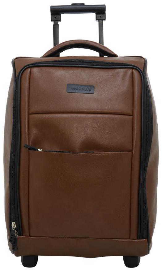

BagsRus Medium Size Soft Luggage Bag ( Tan 2 Wheels )