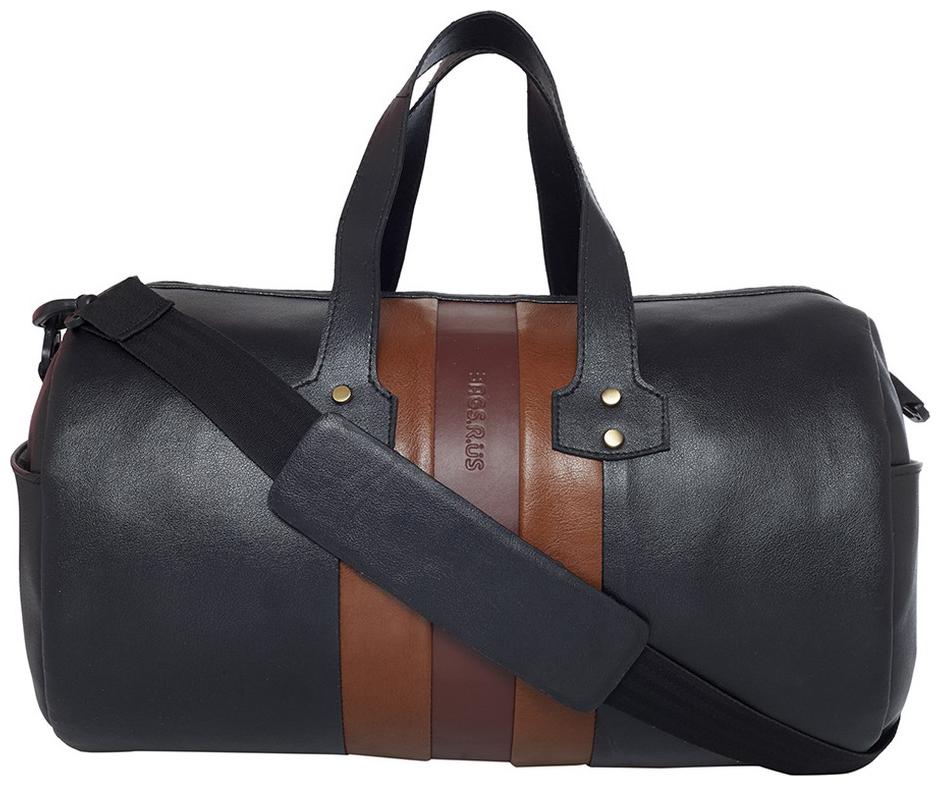 

BagsRus Faux leather Men Gym bag - Black