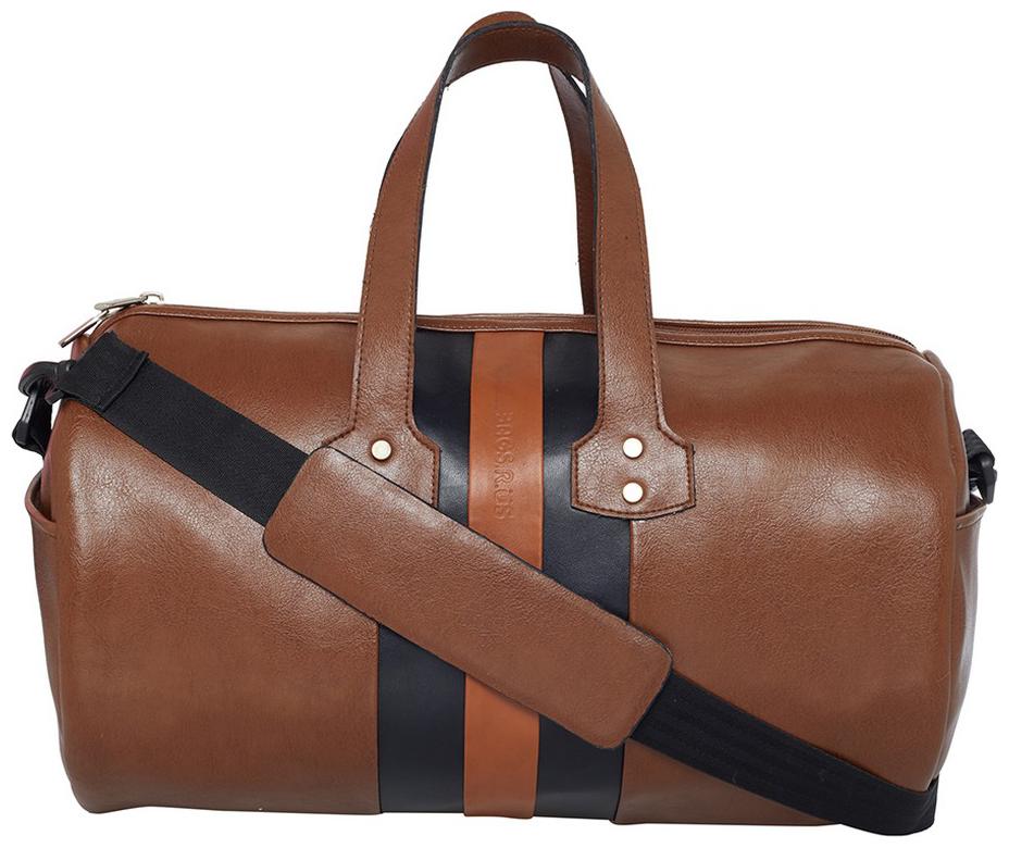 

BagsRus Faux leather Men Gym bag - Brown