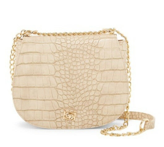 

bebe Michelle Saddle Bag Taupe