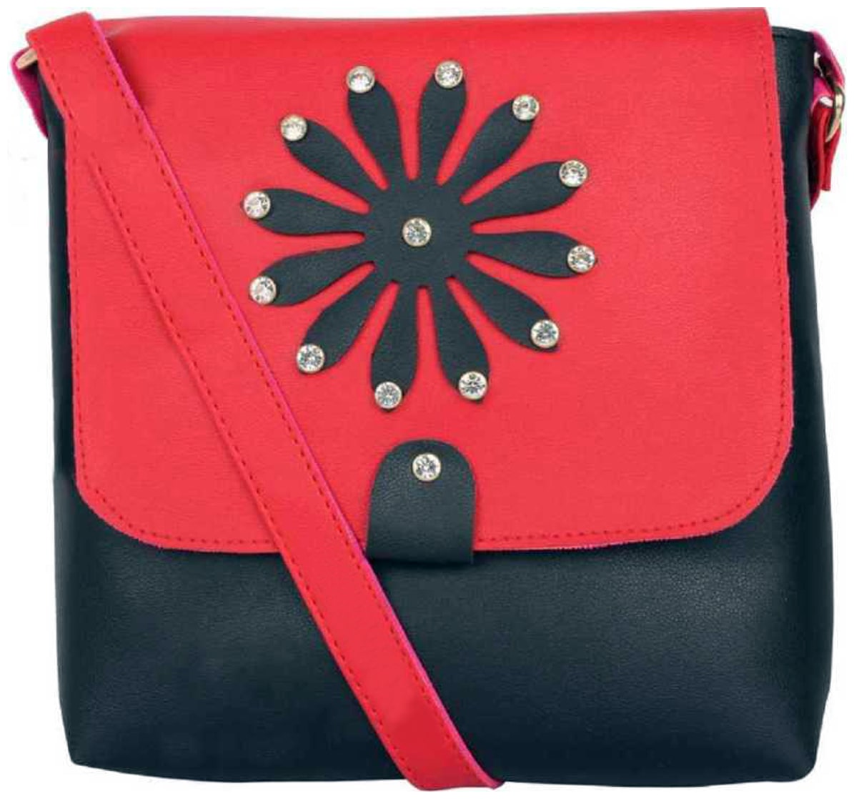 

BEETS COLLECTION Black PU Solid Sling Bag