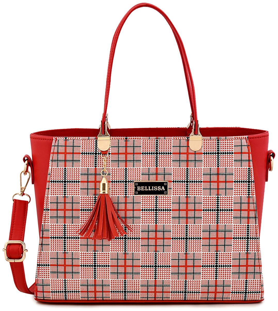 

Bellissa Red PU Handheld Bag