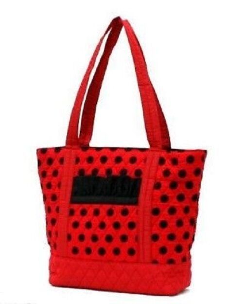 

Belvah Quilted Polka Dots Red Purse