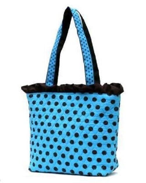 

Belvah Quilted Stunning Polka Dots Tote Handbag
