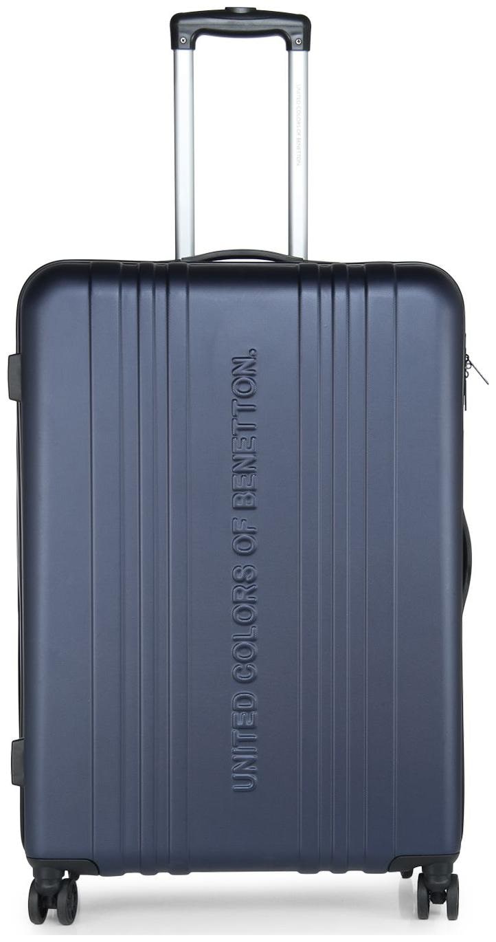 

United Colors Of Benetton Large Size Hard Luggage Bag ( Blue 4 Wheels )