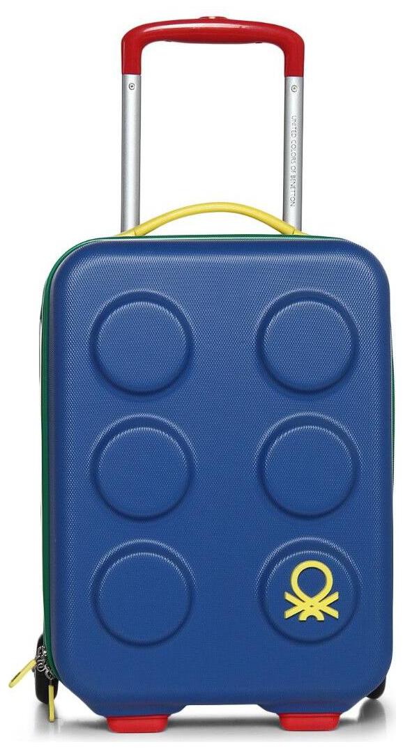 

United Colors Of Benetton Cabin Size Hard Luggage Bag ( Blue 2 Wheels )