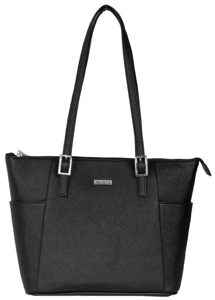 

BERN Black Faux Leather Handheld Bag
