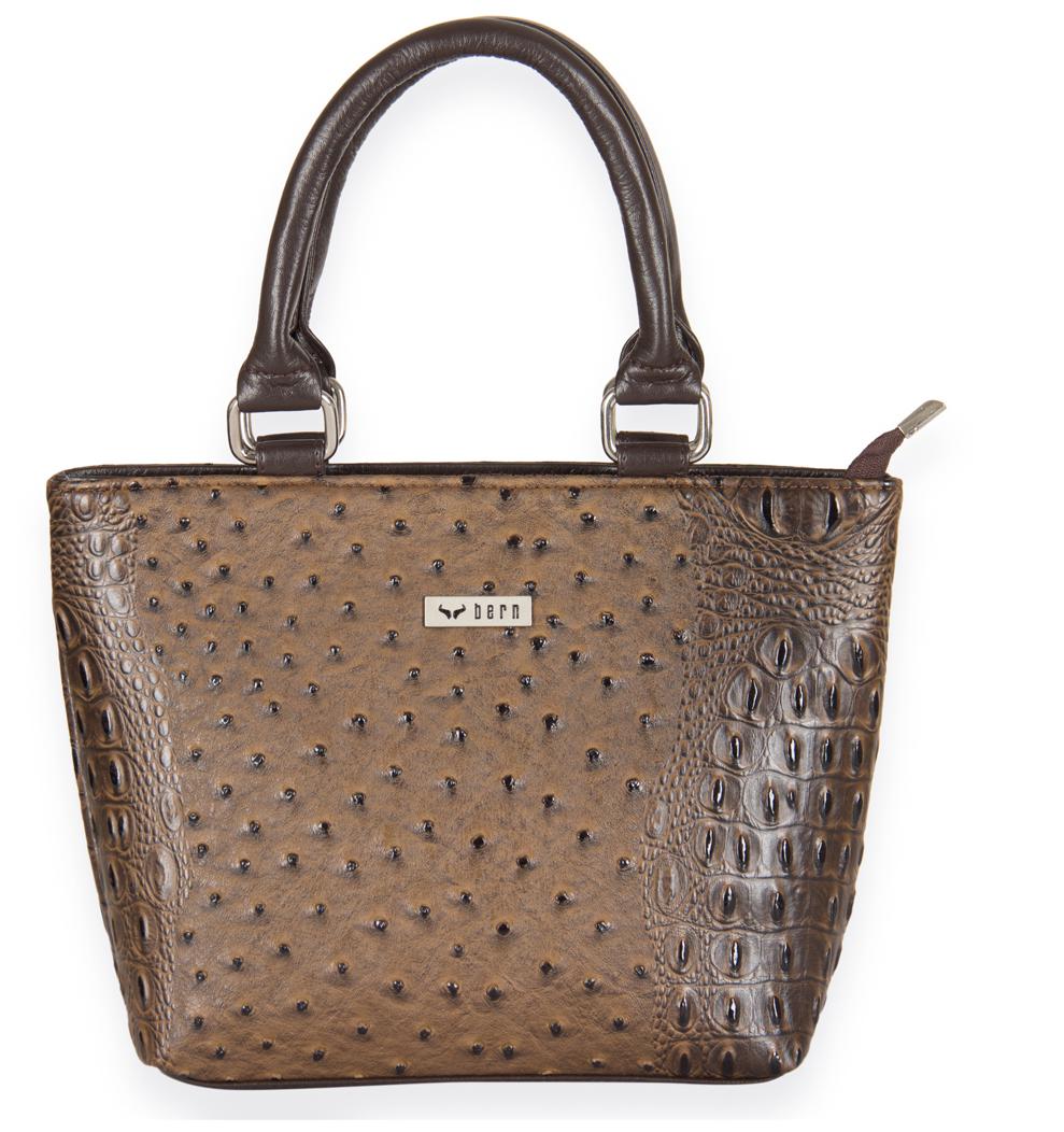 

BERN Black Faux Leather Handheld Bag