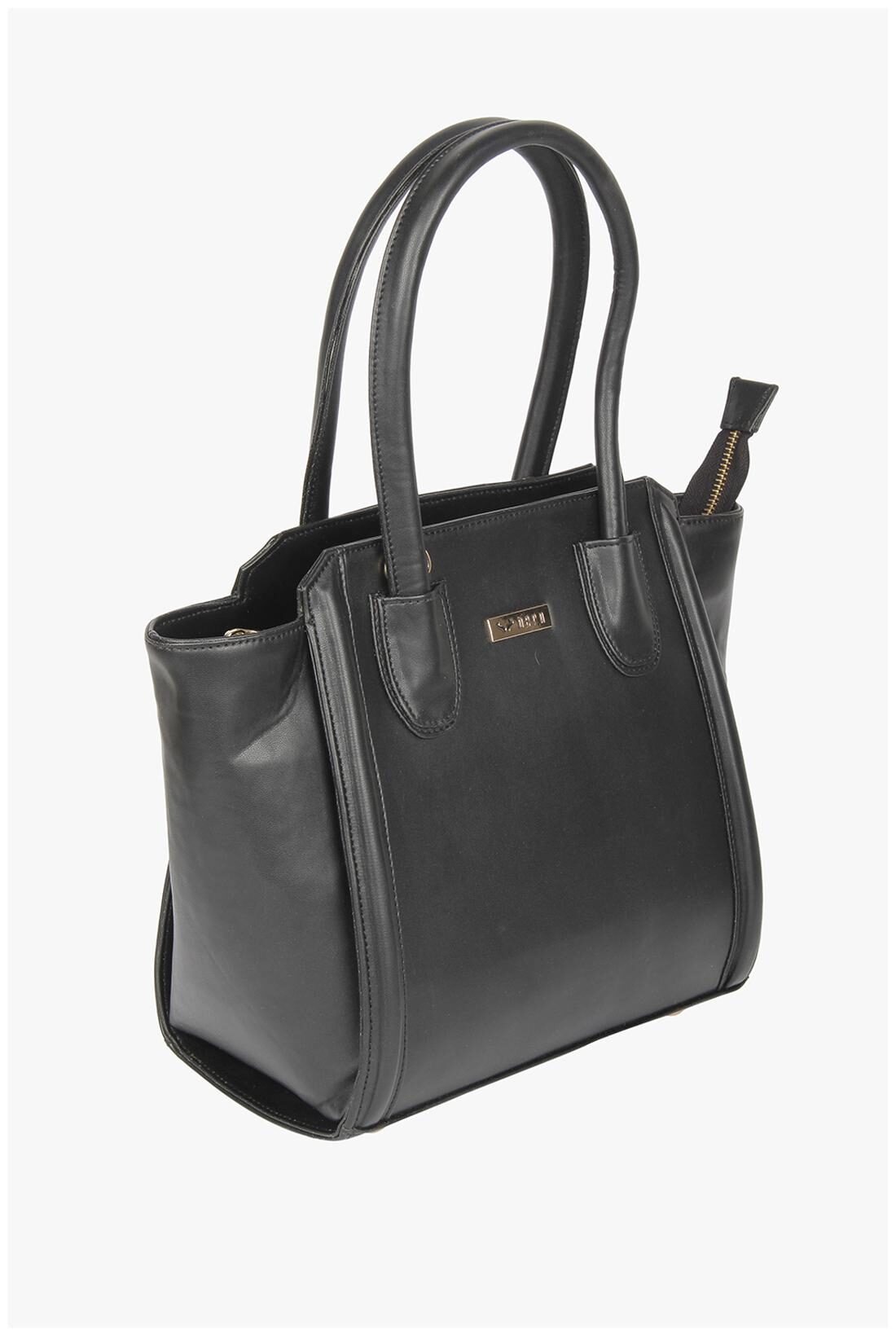 

BERN Black Faux Leather Handheld Bag