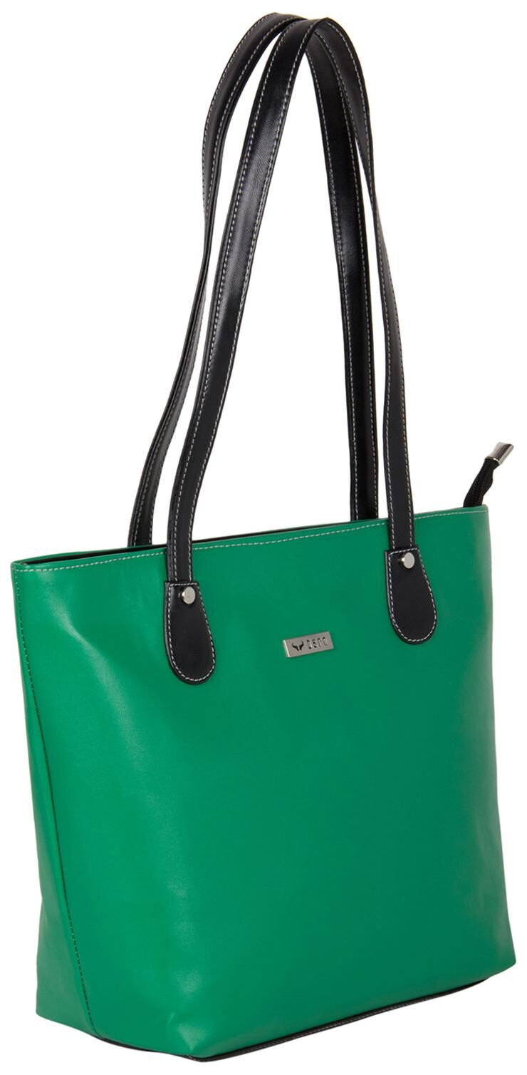 

BERN Green Faux Leather Handheld Bag