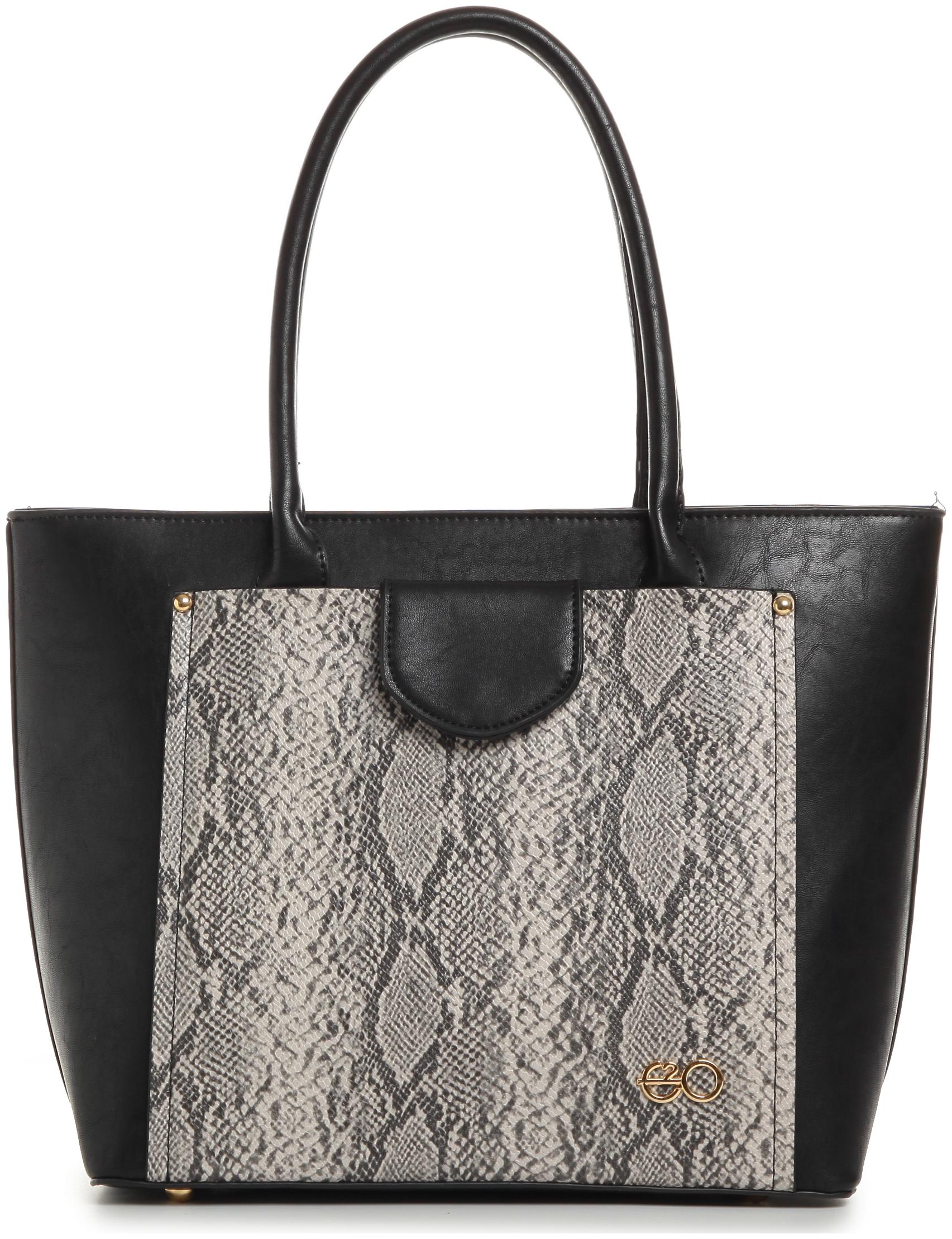 

E2O Black PU Handheld Bag