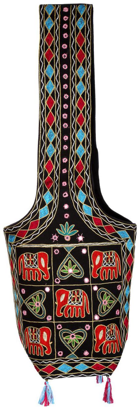 

Black Red Ethnic Sling Bag Mirror Work Cotton Sling Bags For Girls 15 X 8 X 17 Sling Bags For Women Girls Sling Bag By Rajrang