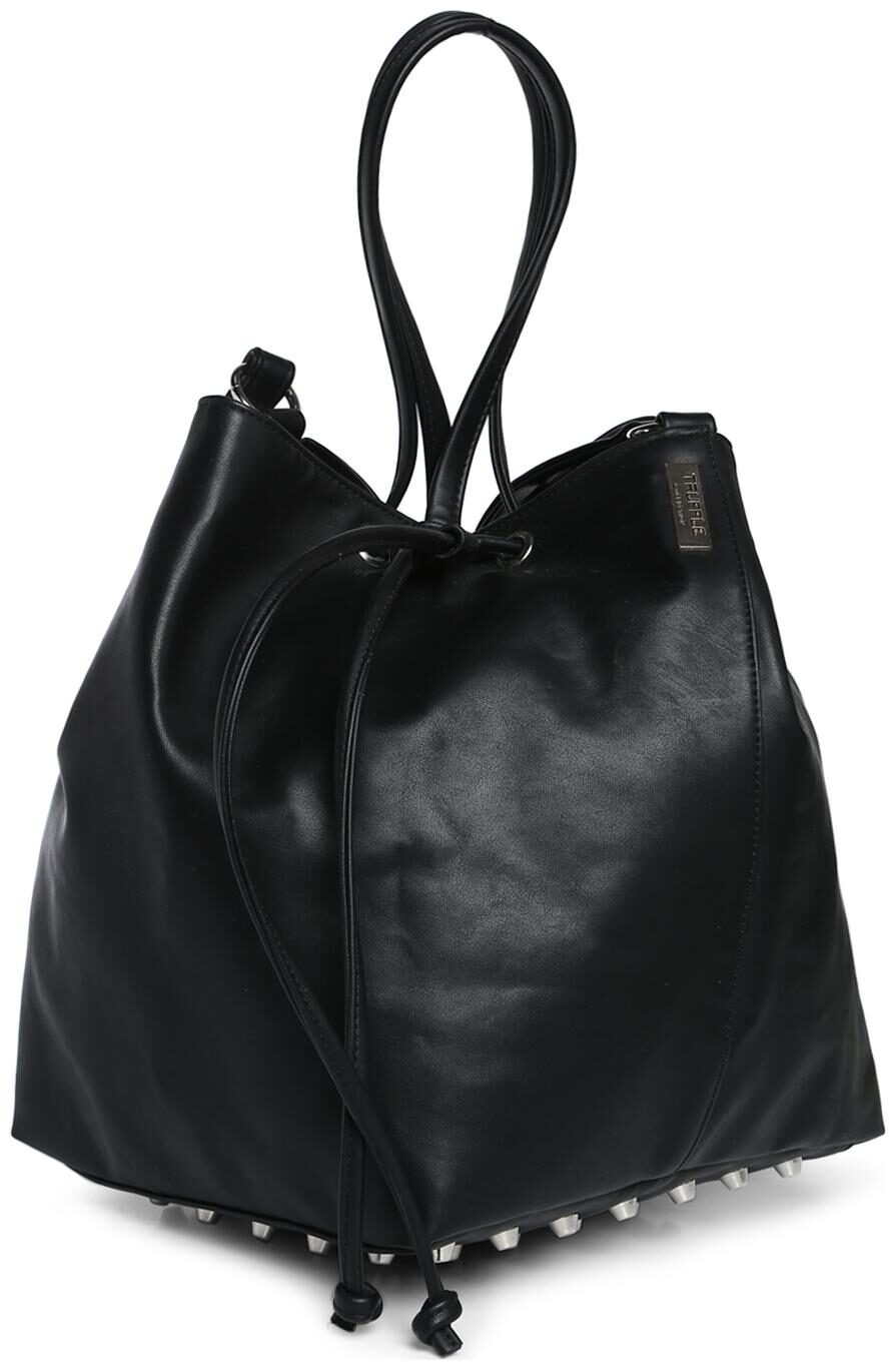 

Truffle Collection Black Faux Leather Handheld Bag