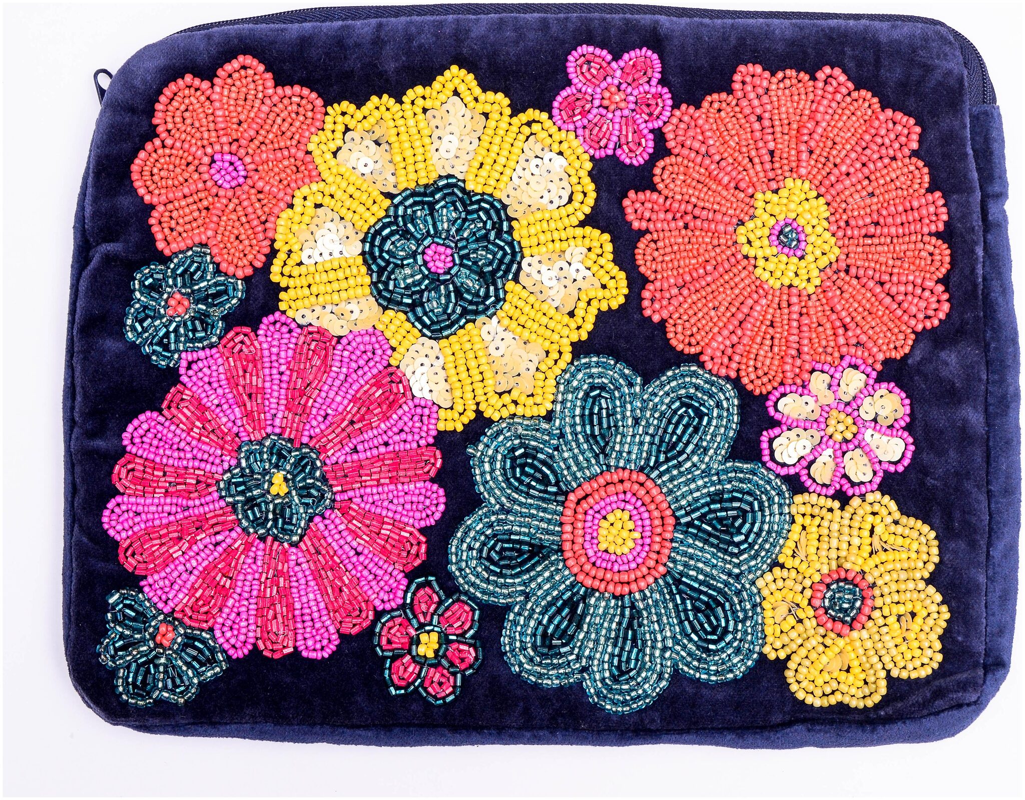 

Blue Floral Pouch