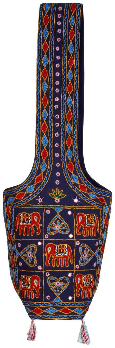 

Blue Red Ethnic Sling Bag Mirror Work Cotton Sling Bags For Girls 15 X 8 X 17 Sling Bags For Women Girls Sling Bag By Rajrang