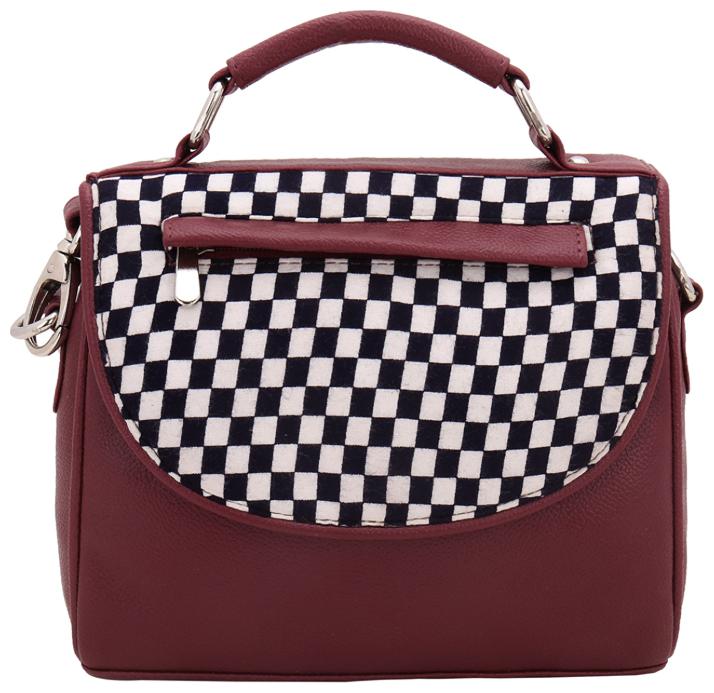 

Borsavela Maroon PU Solid Sling Bag