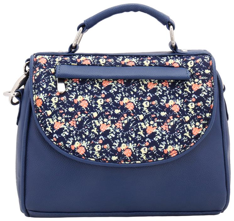 

Borsavela Blue PU Solid Sling Bag